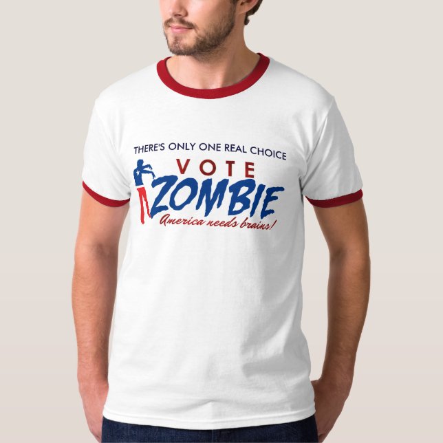 T-shirt Vote Zombie 2012 Chemise (Devant)