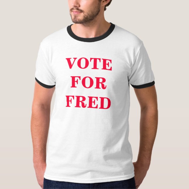 T-SHIRT VOTEFORFRED (Devant)