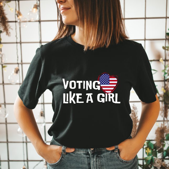 T-shirt Voter comme une fille Démocratie électorale 2024 (Créateur téléchargé)