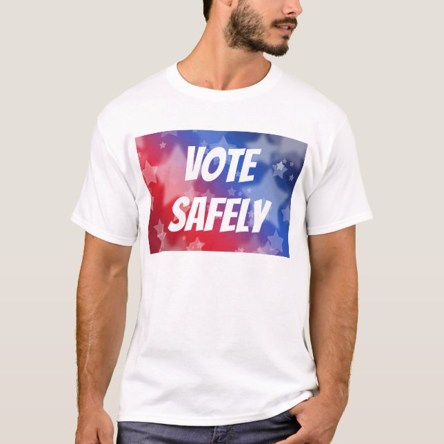 T-shirt Voter en toute sécurité (Devant)