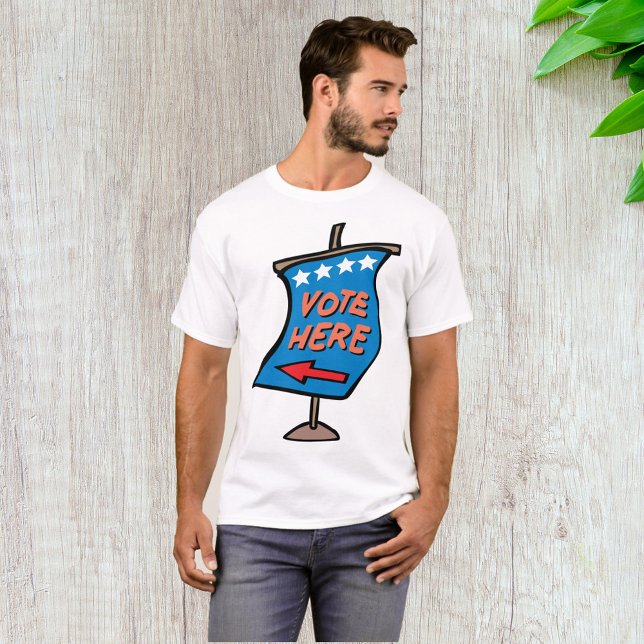 T-shirt Voter ici (Créateur téléchargé)