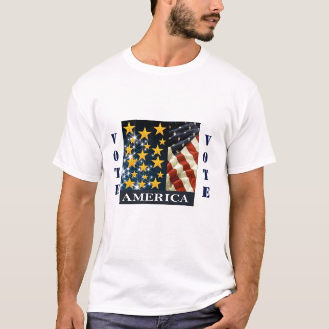 T-SHIRT VOTER L'AMÉRIQUE (Devant)