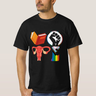 T-shirt Voter Livres Ovaires De Poing Lgbt Représente Oppr