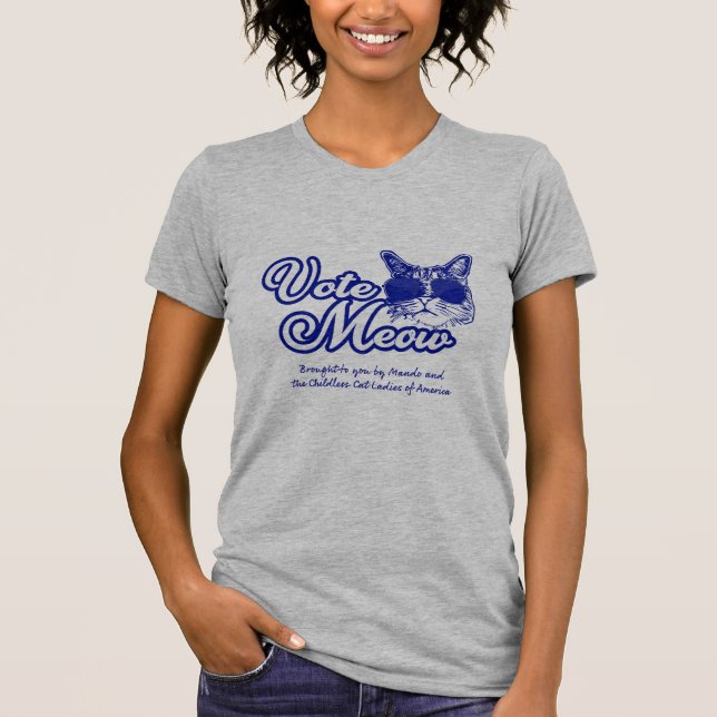 T-shirt Voter Meow (Devant)