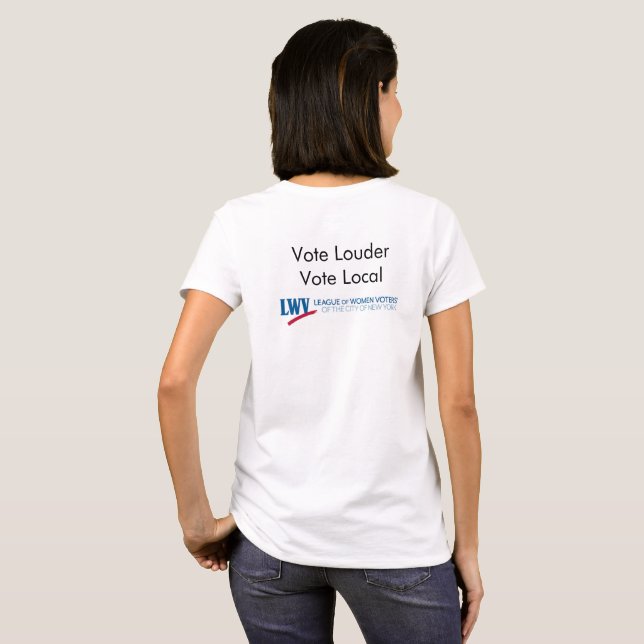 T-shirt Voter plus fort (Dos entier)