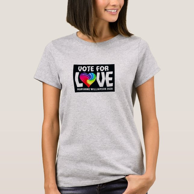 T-shirt Voter pour l'amour (Devant)