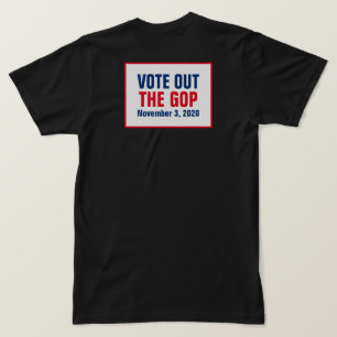T-shirt Voter pour l'élection du GOP 2020 Rouge Blanc Bleu