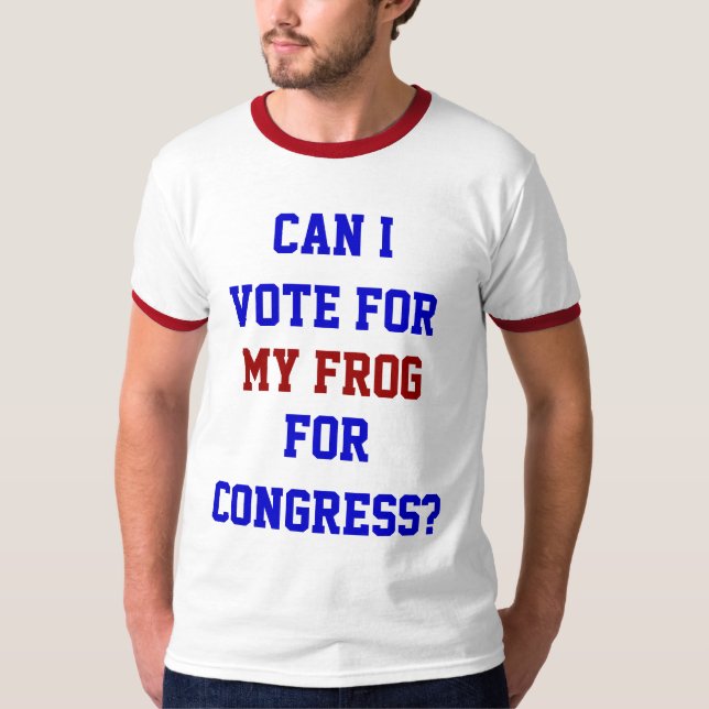 T-shirt Voter Pour Mon Congrès De La Grenouille Citation P (Devant)