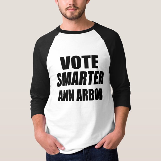 T-SHIRT VOTER SMARTER ANN ARBOR (Devant)