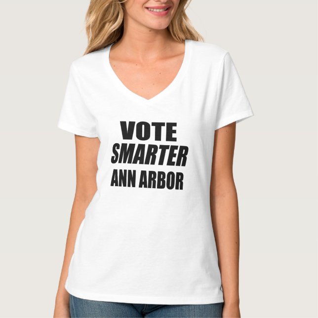 T-SHIRT VOTER SMARTER ANN ARBOR (Devant)