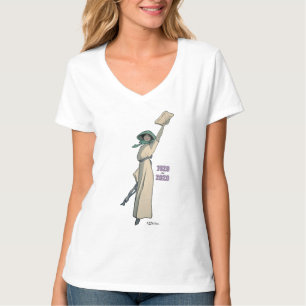 T-shirt Votes pour les femmes illustration vintage V-neck
