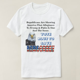 T-SHIRT VOTEZ BLUE POUR SAUVER LA DÉMOCRATIE