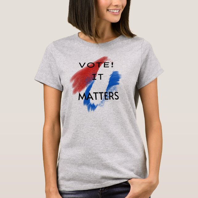 T-shirt Votez ! C'est important (Devant)