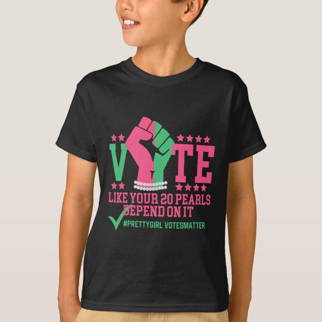 T-shirt Votez Comme Vos 20 Chaussures Dépendent De Son Pré (Devant)