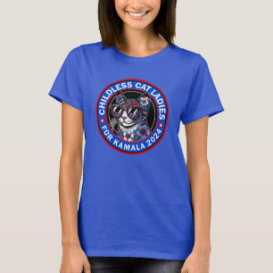 T-shirt Votez Kamala US 2024 Dems pour les femmes chats sa