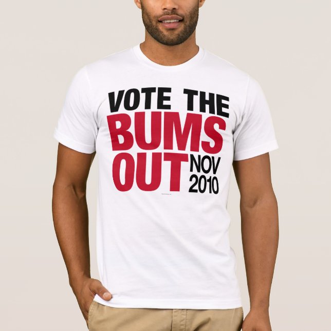 T-shirt Votez les chemises de bons à rien (Devant)