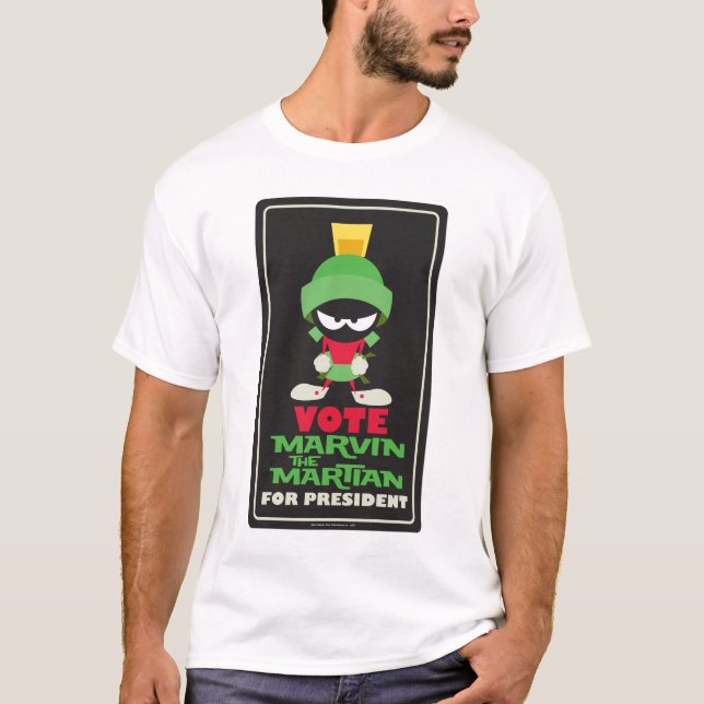 T-shirt Votez MARVIN THE MARTIAN™ pour le président (Devant)