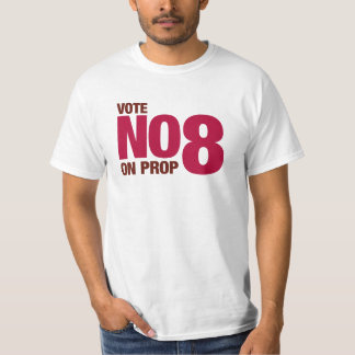 T-shirt Votez non sur la proposition 8 de la Californie