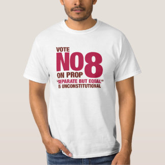 T-shirt Votez non sur la proposition 8 de la Californie