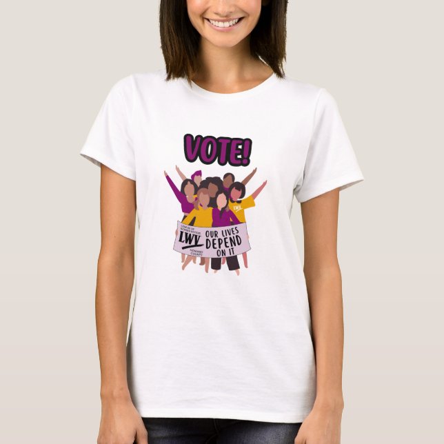 T-shirt Votez pour Enfants ! Tee féminin (Devant)