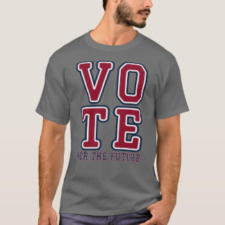 T-shirt Votez pour la conception d'art collégial d'électio