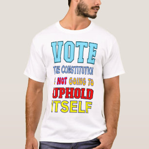 T-shirt Votez pour la constitution isoloir