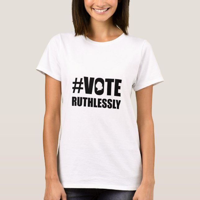 T-shirt VOTEZ SANS RÉSERVE, RBG célèbre pour les droits de (Devant)