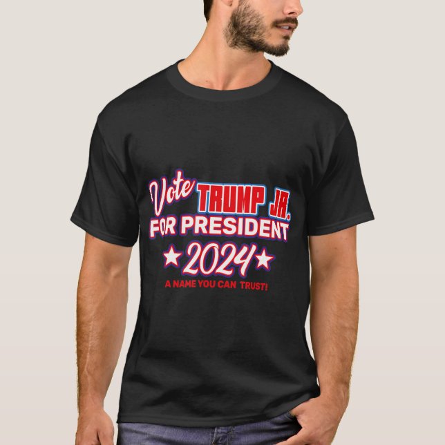 T-shirt Votez Trump Jr. Pour Le Président 2024 Donald Trum (Devant)