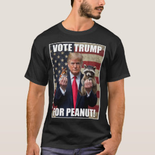 T-shirt Votez Trump Justice Pour Fred Peanut L'Écureuil Me