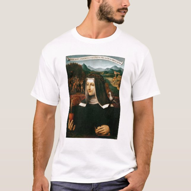 T-shirt Voto ex a consacré à St Catherine de Sienne (Devant)