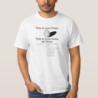 T-shirt Votre cerveau sur des échecs
