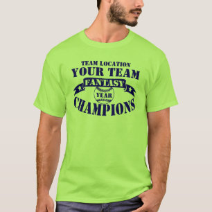 T-SHIRT VOTRE CHAMPS DE IMAGINAIRE DE BASEBALL D'ÉQUIPE