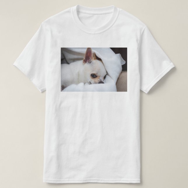 T-shirt Votre chiot chien de compagnie photo personnalisée (Design devant)