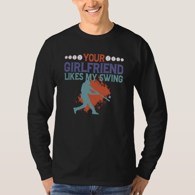 T-shirt Votre copine aime mon swing (Devant)