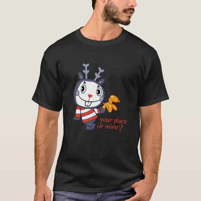 T-shirt Votre endroit ou pantomime ? (Devant)