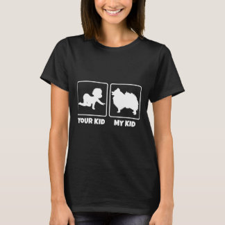 T-shirt Votre enfant Mon enfant Pomeranian