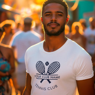 T-shirt Votre équipe de tennis Country Club Joueurs sur me