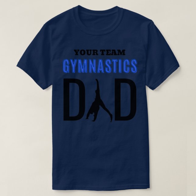 T-shirt votre équipe gymnastique papa 1 (Design devant)