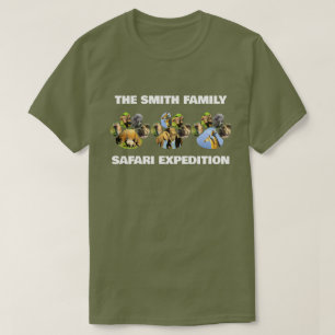 T-shirt Votre famille Safari Wildlife Pawprint Trio