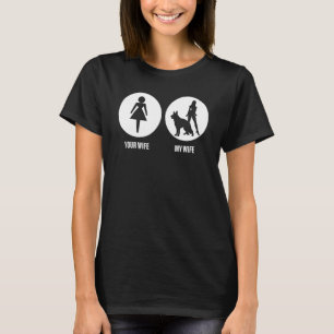 T-shirt Votre Femme Ma Femme Chien Berger Allemand