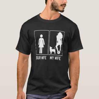 T-shirt Votre femme ma femme Jack Russell pour mari