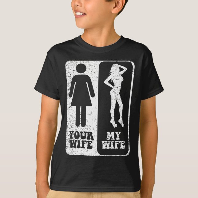 T-shirt Votre Femme Ma Femme Mariage Mari Groom Fiance M. (Devant)