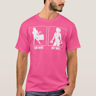 T-shirt Votre Femme Ma Femme Poids Lifting Drôle Dire Poid