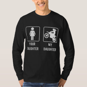 T-shirt Votre fille Ma fille Maman ou Papa Cadeau Vélo de 