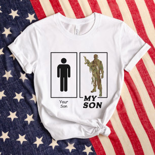 T-shirt Votre Fils Mon Fils Camo Soldat Drôle Parent Milit