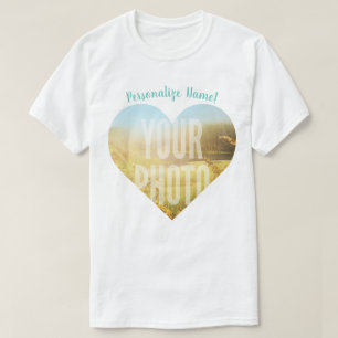 T-shirt Votre forme de coeur photo