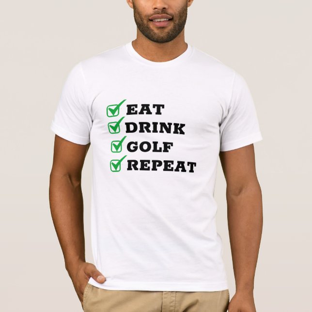 T-shirt Votre Go-To Funny Golfer's Tee, Golf, Amusant, Rép (Devant)
