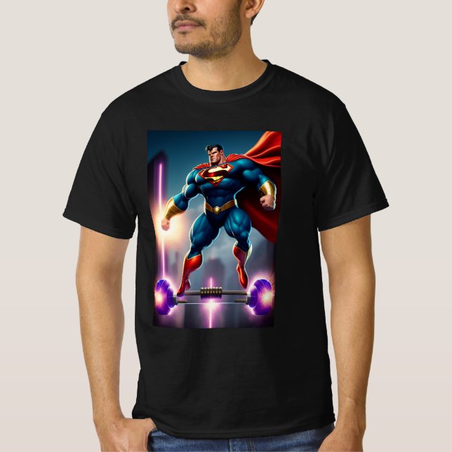 T-shirt Votre Héros intérieur avec Super Force Lift et Thr (Devant)