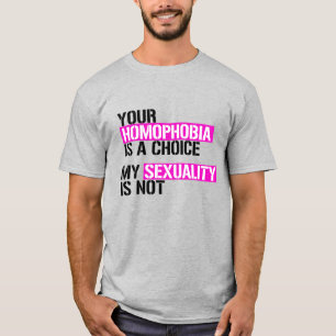T-shirt Votre homophobie est un choix