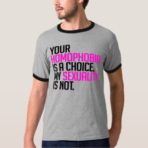 T-shirt Votre homophobie est un choix